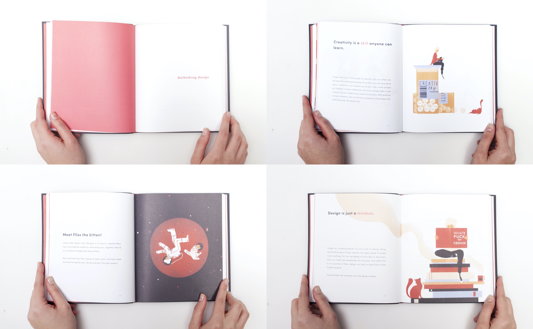 Spread of pages from the Anyone Can Design book